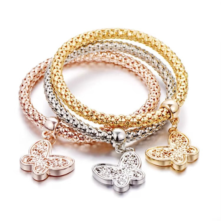 Bracelets Maille avec Papillons